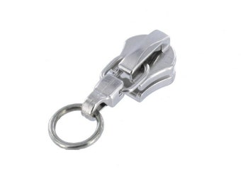 riri　7/24 Riri 6MM Closed Bottom Zipper with KTA Pull, Black/Nickel