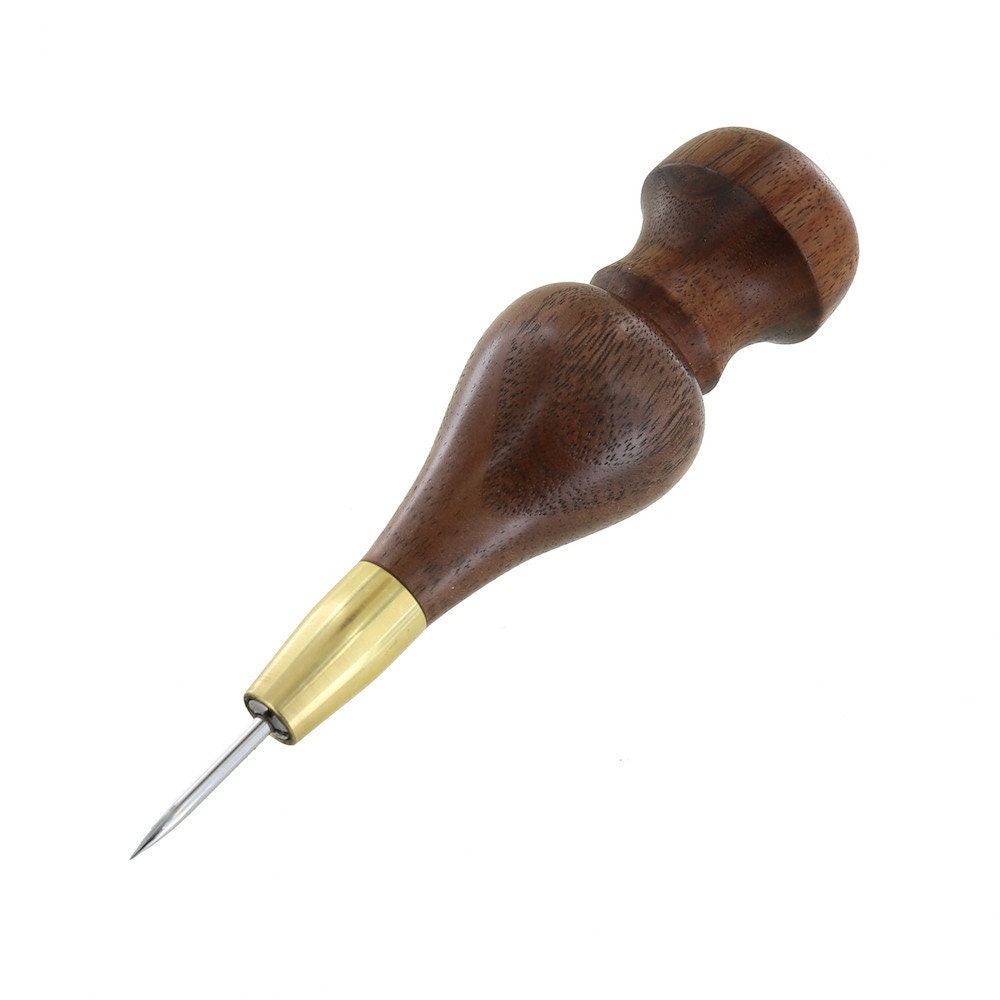Leather Wranglers 'Awl of Spades', Natural Walnut Handle 