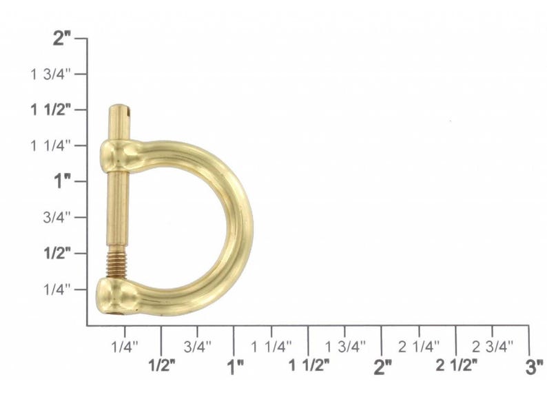 2014 Natural Brass, D-Ring, Solid Brass-LL Bild 11
