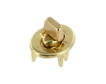 3016 Natural Brass, Turn Lock, Solid Brass-LL (four piece set)