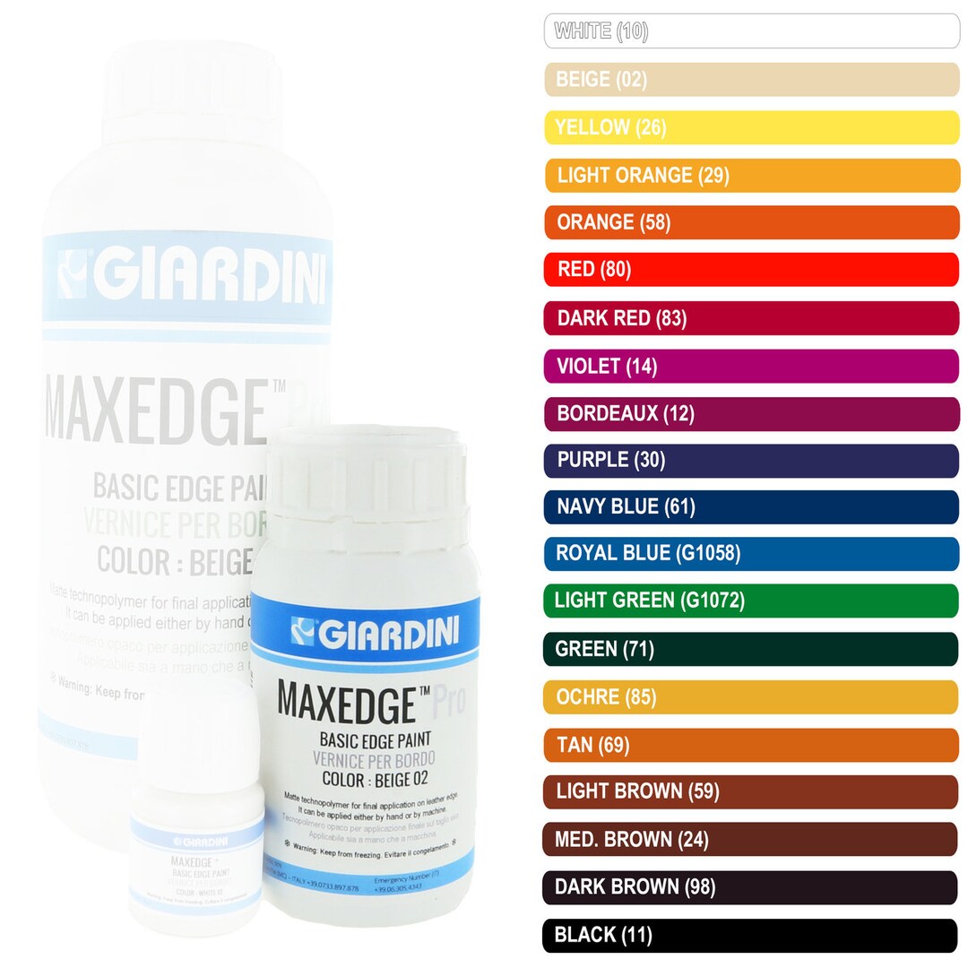 Giardini Basic Italian Leather Edge Paint, 250ml Etsy
