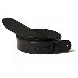 Cinturón de cuero con acabado Wickett & Craig, brida inglesa, negro