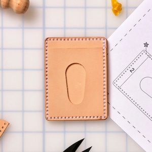 Kit de bricolaje para billetera de cuero con bolsillo frontal Corter