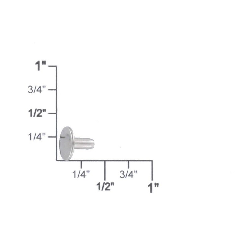 Solid Iron Back Post B1414 932 Nickel Matte
