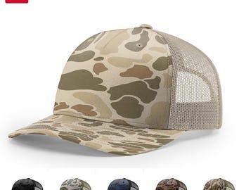 Richardson 112PFP Printed Five Panel Trucker, Blank Hat