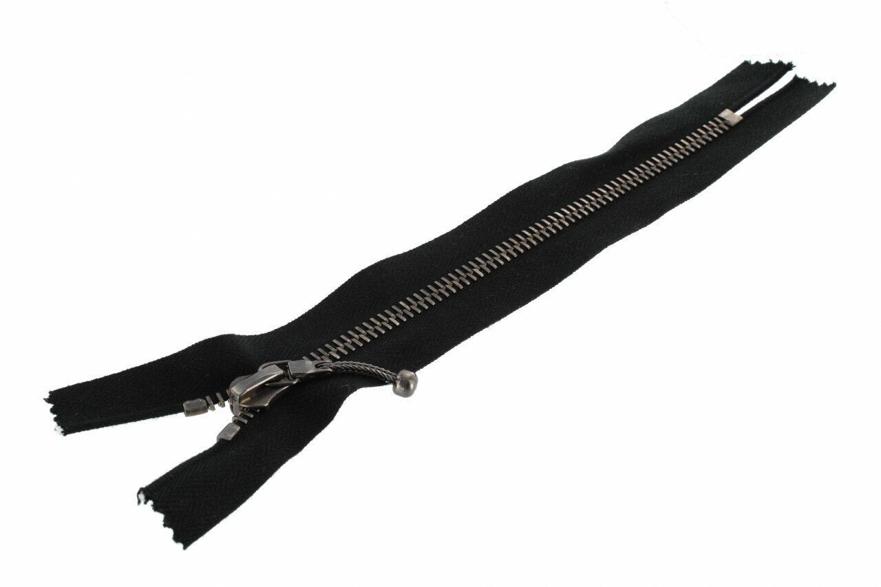 Metal 6 Riri Zipper, Closed End, Nickel Antique Brass (BR