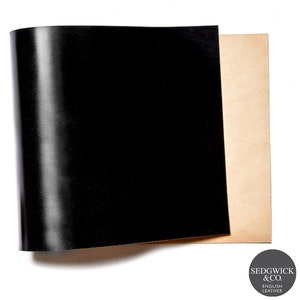 Brida inglesa Sedgwick de cuero, panel, negra