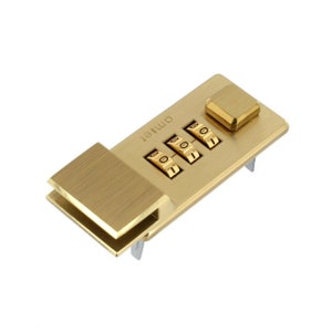 Serrure à combinaison en laiton brossé Z53122-10L/26512-1/MGD