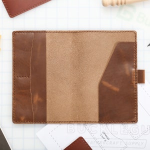 Kit de bricolaje de cubierta de cuero para diario grande