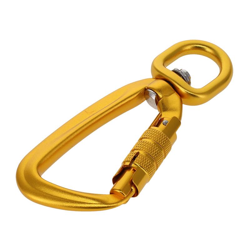 C5820 Gold Semi-matte, Twist Lock Swivel Carabiner, Aluminum - Etsy