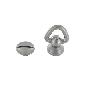 B9231 Nickel Matte, Swivel Chain Connector w/ Screw, Solid Brass-LL