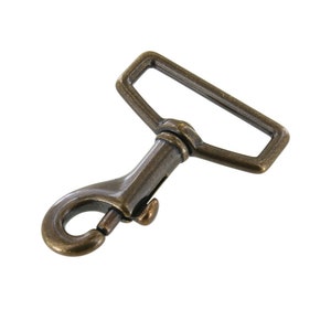 3001A 1 1/2&quot; Antique Brass, Swivel Bolt Snap, Solid Brass-LL