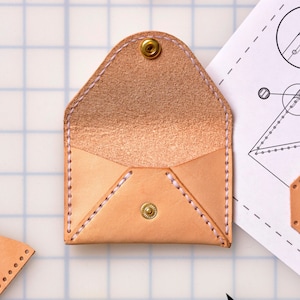 Kit de bricolaje para hacer una billetera de cuero con sobres de Corter