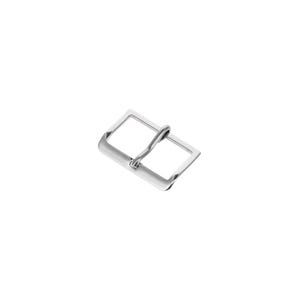 May include: A rectangular silver-toned metal belt buckle featuring a smooth, polished finish. The buckle consists of a solid outer frame with rounded corners and a central prong that rests across the middle bar, designed for securing a strap.