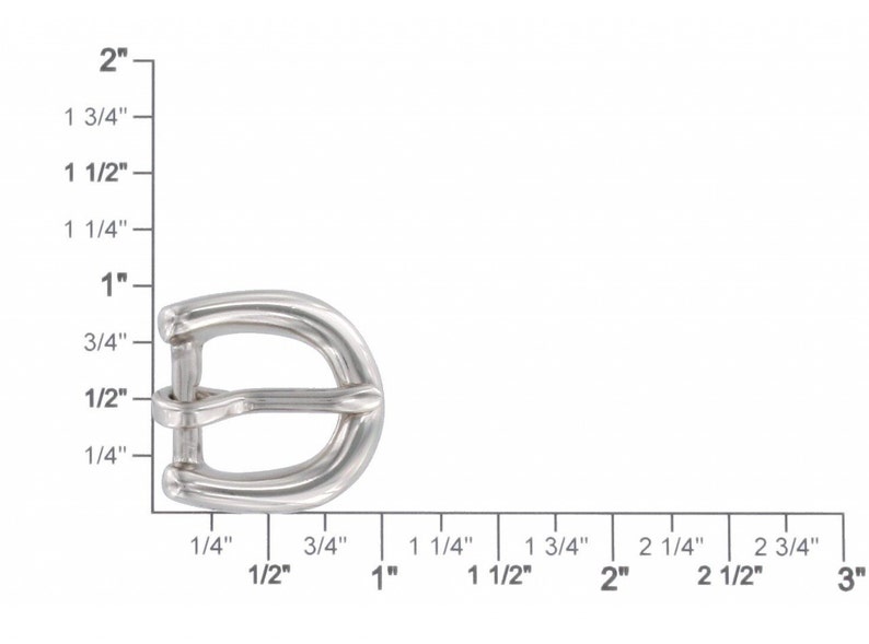 Heel Bar Buckle 10199 13mm Nickel Plate Solid Brass
