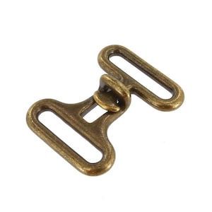B8474 1 1/4" Latón antiguo, hebilla de cincha, latón macizo-LL