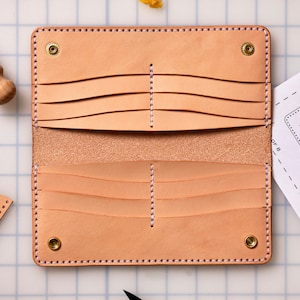 DIY Corter Long Wallet Leather Kit