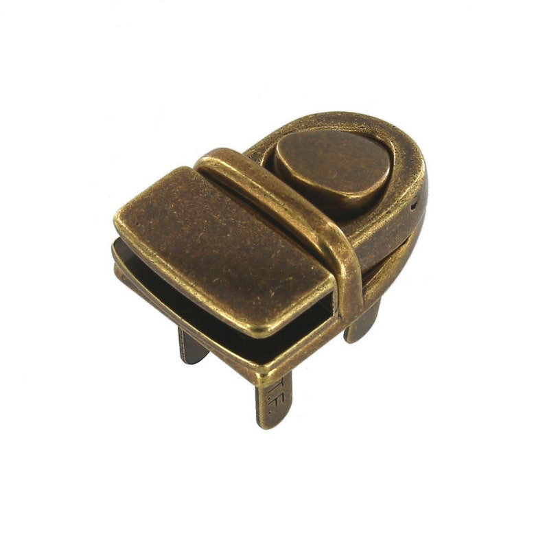 IAD3940 Antique Brass, Tuck Lock, Solid Zinc, Antique Brass Plated -