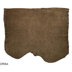 Opera Conceria, Suede Leather, Go Rain Max, Double Butt, Lead Gray (312)