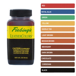 Tinte para cuero Fiebing's de bajo contenido de COV - 113 g (solo se puede enviar a EE. UU. continental)