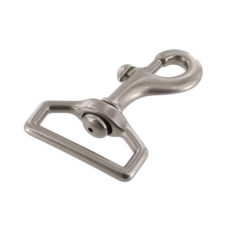 Solid Brass 3600 1 12 Nickel Matte Swivel Lever Snap