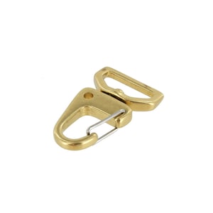 C5250 Natural Brass, Swivel Lever Snap, Solid Brass-LL, Multiple Sizes