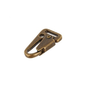 C5204 1/2&quot; Antique Brass, Sling Lever Snap, Solid Brass-LL