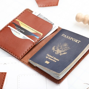 Passport Case Leather Pattern, PDF Template - Etsy