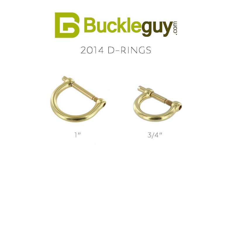 2014 Natural Brass, D-Ring, Solid Brass-LL Bild 12