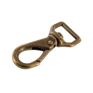 240 3/4&quot; Antique Brass, Swivel Lever Snap, Solid Brass-LL