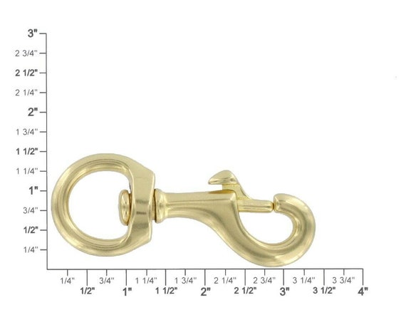 C5206 2-1/4 Antique Brass, Oval Key Ring w/ Spring, Solid Brass