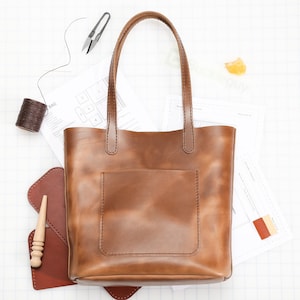 Kit de bricolaje para bolso de mano de cuero
