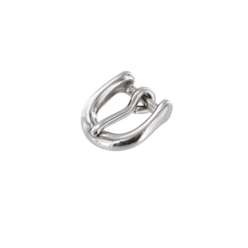 Heel Bar Buckle 10199 13mm Nickel Plate Solid Brass