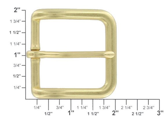 B1110 1 1/2 Latón Natural, Hebilla De Barra Del Talón, Latón