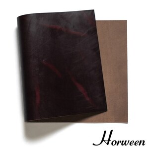 Panel de cuero Horween Chromexcel, burdeos