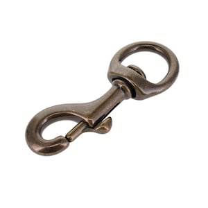 3611 3/4&quot; Antique Brass, Swivel Bolt Snap, Solid Brass-LL