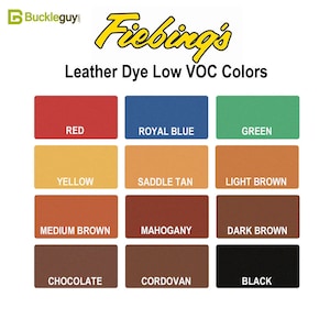 Fiebing's Leather Dye Low VOC - 4oz (can Only Ship Continental US) - Etsy