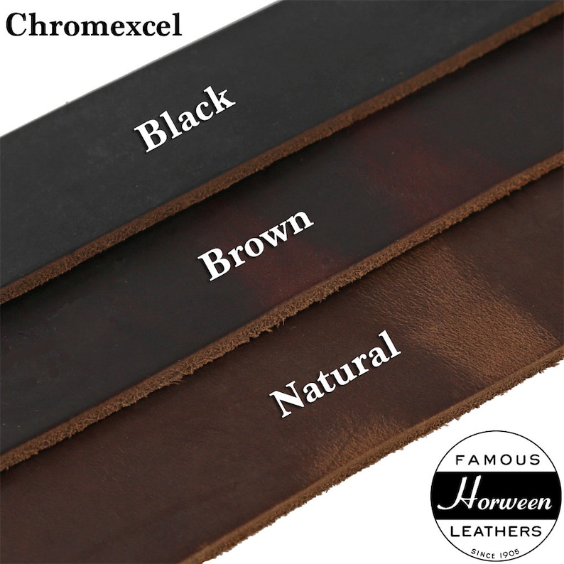 Horween Chromexcel Leather Strap Natural 89oz 55 to 60 Long 1