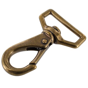 221 3/8 Natural Brass, Mini Swivel Lever Snap, Solid Brass-ll -  Canada