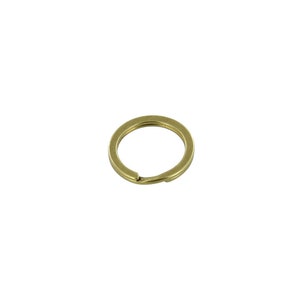 B2020 1/2&quot; Raw Brass, Key Ring, Solid Brass-LL