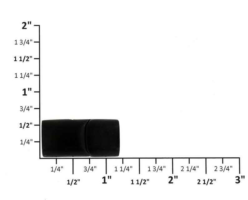 PVD Black Matte B9001 Hole 12.2 x 6.5mm Stainless Steel Magnetic Bracelet Clasp