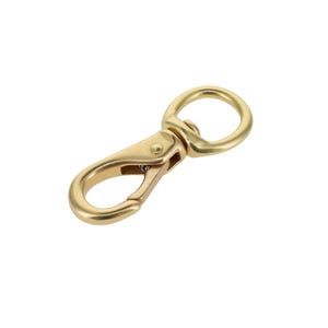 231 1/2&quot; Natural Brass, Swivel Lever Snap, Solid Brass