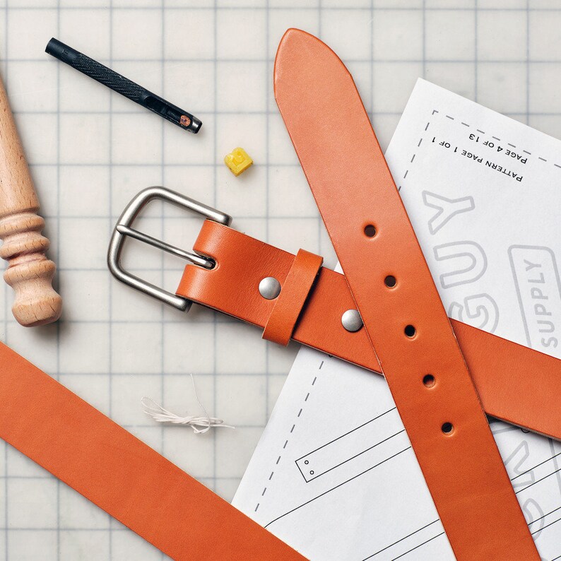 Belt Leather Pattern, PDF Template - Etsy