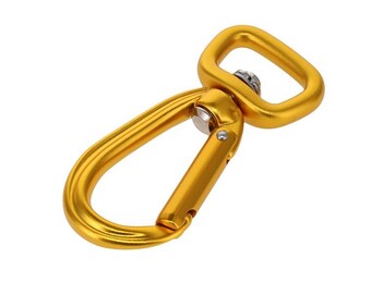 C5830 Gold Semi-matte, Non Lock Swivel Carabiner, Aluminum - Etsy