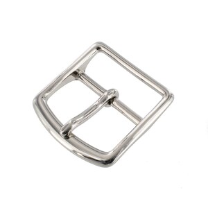 G10549 40mm Nickel Plate, Center Bar Buckle, Solid Brass