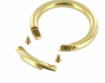 ORS Natural Brass, O-Ring, Opens with Screws, Solid Brass-LL, Multiple Sizes