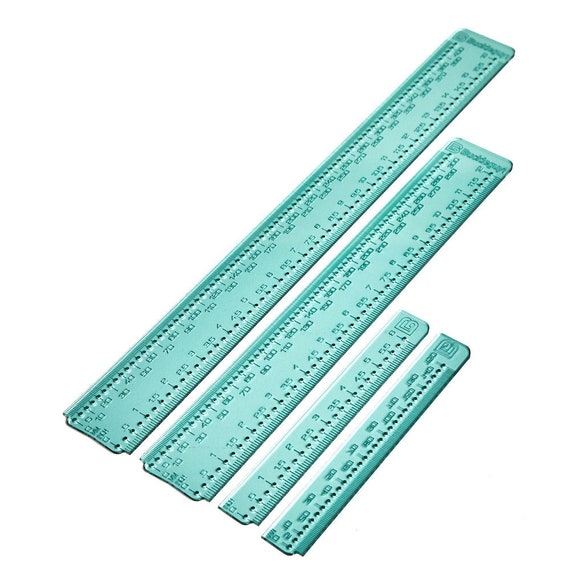 Leather Craft Scale Ruler Anti-cutting Hand Ruler Leather