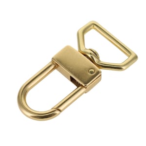 530 1&quot; Natural Brass, Swivel Lever Snap, Solid Brass-LL