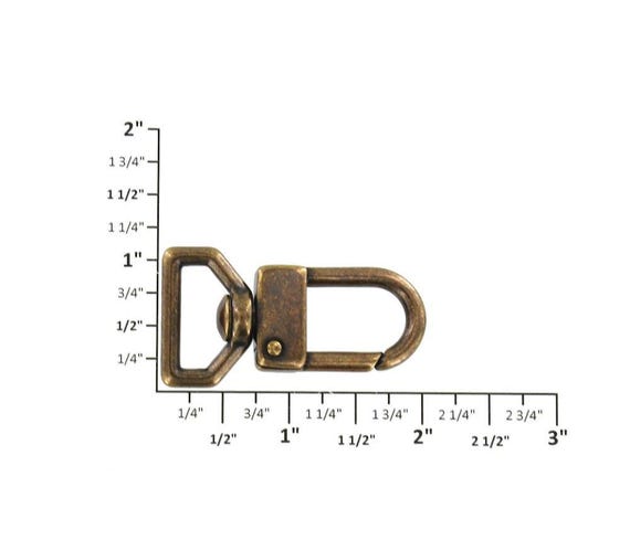 Gancio A Scatto Girevole In Ottone Massiccio Con Cinghia - Foto 6