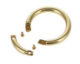 ORS Naturmessing, O-Ring, Schraubverschluss, Massives Messing-LL
